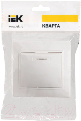 Выключатель IEK Кварта EVK11-K01-10-DM