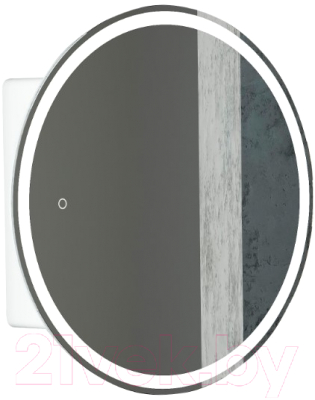 Шкаф с зеркалом для ванной Континент Torneo White Led D 700 (с подсветкой) - фото