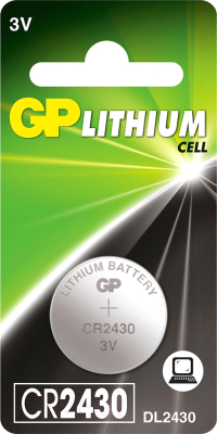 Батарейка GP Batteries Lithium CR2430 / GP CR2430-2C1