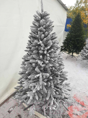 Ель искусственная Maxy Poland Платиновая заснеженная с литыми ветками