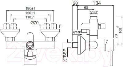 Смеситель Jaquar Florentine FLR-CHR-5145