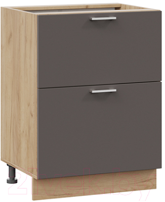 Шкаф-стол кухонный ТриЯ Габриэлла 1Н6Я2 (дуб крафт золотой/муссон) - фото