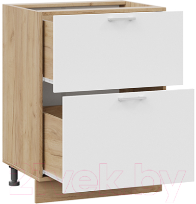 Шкаф-стол кухонный ТриЯ Габриэлла 1Н6Я2 (дуб крафт золотой/сноу)