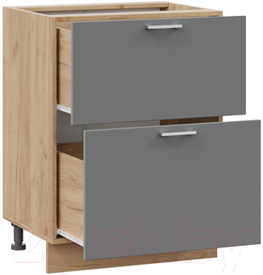 Шкаф-стол кухонный ТриЯ Габриэлла 1Н6Я2 (дуб крафт золотой/титан)