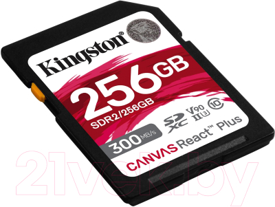 Карта памяти Kingston Canvas React Plus SDXC 256GB (SDR2/256GB)