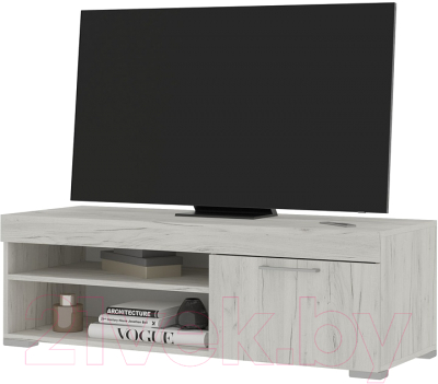 Тумба Стендмебель Гранд ТВ (дуб крафт белый) - фото