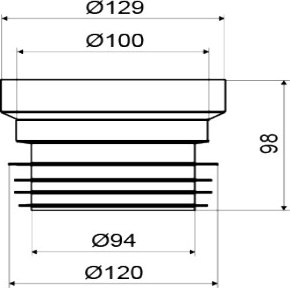 Манжета для унитаза Slovarm T-3560 / II - P
