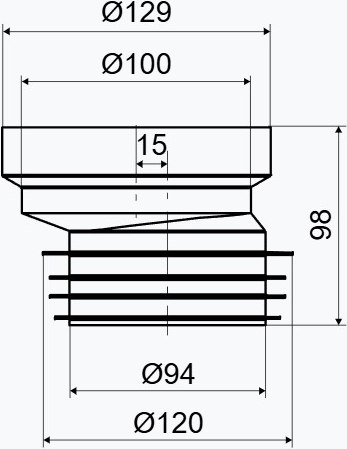 Манжета для унитаза Slovarm T-3560 / II - EX