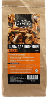 Щепа для копчения Maclay Яблоневая / 4873038 - фото