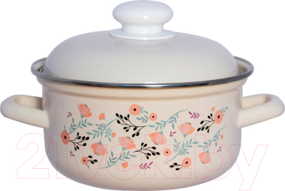 Кастрюля Лысьвенские эмали Blossom С-1510 АП2/4 - фото
