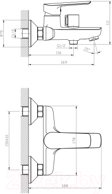 Смеситель Esko Lagos LG 54