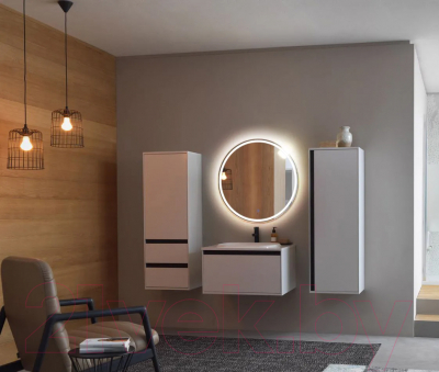 Зеркало Пекам Ring1 100x100 / ring1-100x100s (с подсветкой и сенсором на прикосновение)