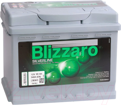 Автомобильный аккумулятор Blizzaro Silverline R+ / L2 060 054 013 - фото