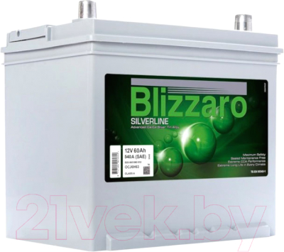 Автомобильный аккумулятор Blizzaro Silverline JIS L+ / D23 060 054 110 - фото