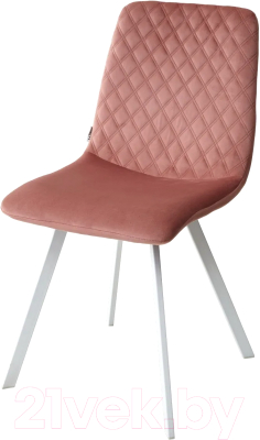 Стул M-City Daiquiri / 628B52WHT (Bluvel-52 розовый/белый) - фото