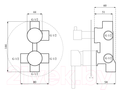 Душевая система Calani CAL-B0006