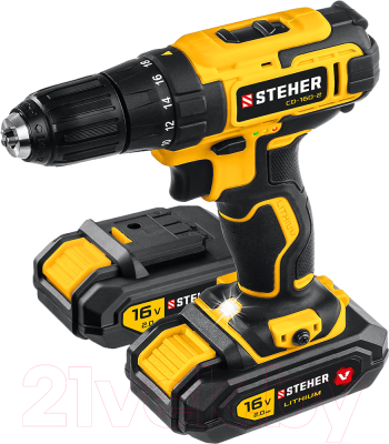 Аккумуляторная дрель-шуруповерт Steher CD-160-2 - фото