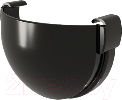 Заглушка желоба Grand Line ПВХ 135 RAL 9005 - фото