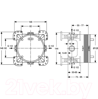 Смеситель Ideal Standard Cerafine A7388AA + A1000NU