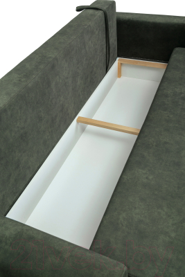 Диван KRONES Цезарь (велюр темно-зеленый)