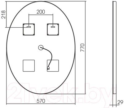 Зеркало Mixline Италия 530906