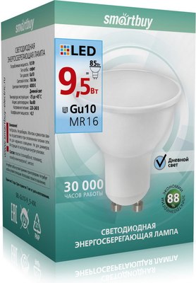 Лампа SmartBuy SBL-GU10-9.5-40K