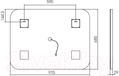 Зеркало Mixline Стив-2 535536