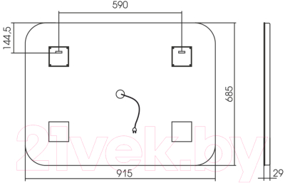 Зеркало Mixline Стив 530910