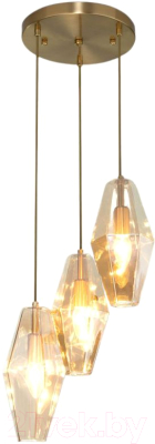 Потолочный светильник Евросвет 50236/3 (янтарный) - фото