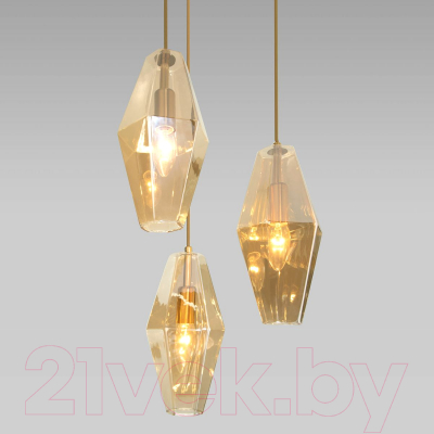 Потолочный светильник Евросвет 50236/3 (янтарный)