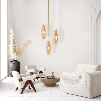 Потолочный светильник Евросвет 50236/3 (янтарный)