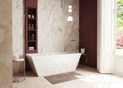 Ванна из искусственного мрамора Эстет Манхэттен 175x77 / ФР-00006566