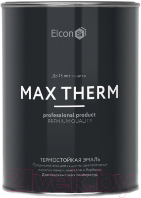 Эмаль Elcon Термостойкая до 700C - фото