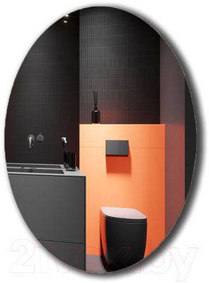 Зеркало Пекам Vesta Fly 90x75 / VestaFly 90x75scl (с подсветкой, сенсором на прикосновение и часами)