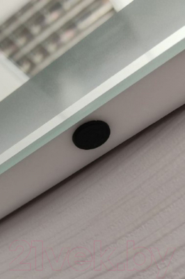 Зеркало Пекам Vesta 1 80x60 / Vesta1-80x60dcl (с подсветкой, сенсором на взмах руки и часами)