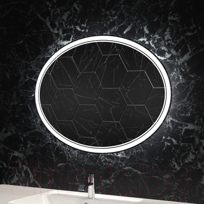 Зеркало Пекам Vesta 2 80x60 / Vesta2-80x60d (с подсветкой, сенсором на взмах руки)