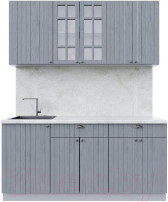 Готовая кухня Интерлиния Берес 1.7А - фото