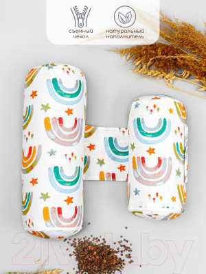 Подушка-позиционер Amarobaby Nature Anatomy Rainbow / AMARO-40NA-RB
