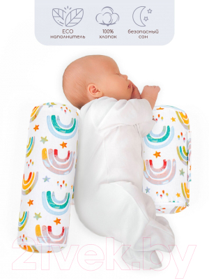 Подушка-позиционер Amarobaby Nature Anatomy Rainbow / AMARO-40NA-RB