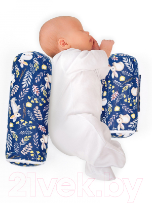 Подушка-позиционер Amarobaby Nature Anatomy Зайчики / AMARO-40NA-Zsi