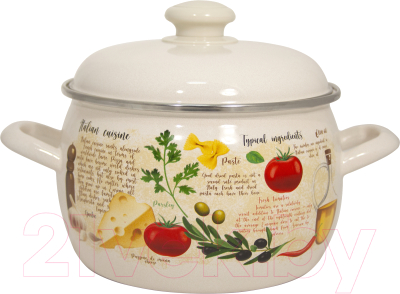 Кастрюля Лысьвенские эмали Капрезе 4213АП2/4 - фото