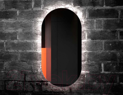 Зеркало Пекам Iva Fly 52.5x102.5 / IvaFly-52.5x102.5 (с подсветкой, с механической клавишей включения)