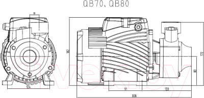 Поверхностный насос Pumpman QB80