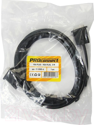 Кабель PROconnect VGA Plug - VGA Plug / 17-5505-6