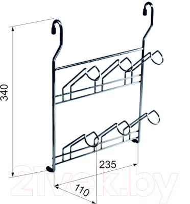 Кронштейн для умывальника Эстет Даллас Боковой / ФР-00001851
