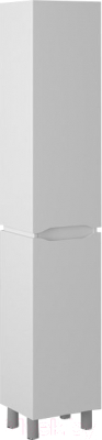 Шкаф-пенал для ванной Briz Милана 35 L / 226 04-00035-00 01 БЕЛ - фото