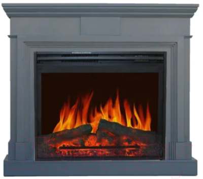 Каминокомплект Смолком Stamford MB/JUP/SYM26 + Jupiter FX N Black (серый) - фото