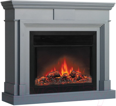 Каминокомплект Смолком Stamford MB/JUP/SYM26 + Moonblaze Deluxe-s BL LT (серый) - фото