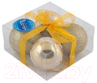 Набор шаров новогодних Волшебная страна PB6-4TDG-G / 102166