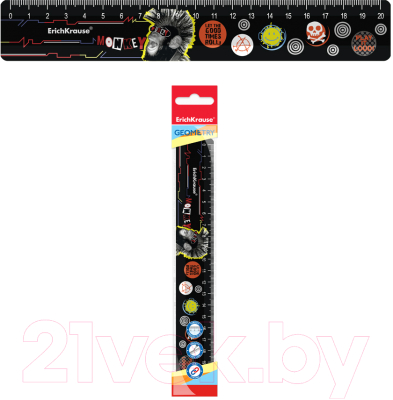 Линейка Erich Krause Punky Monkey / 57864 - фото